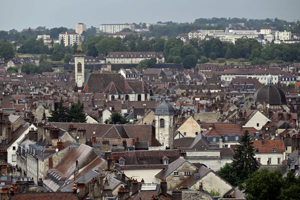Le centre-ville de Besançon, en juillet 2023.