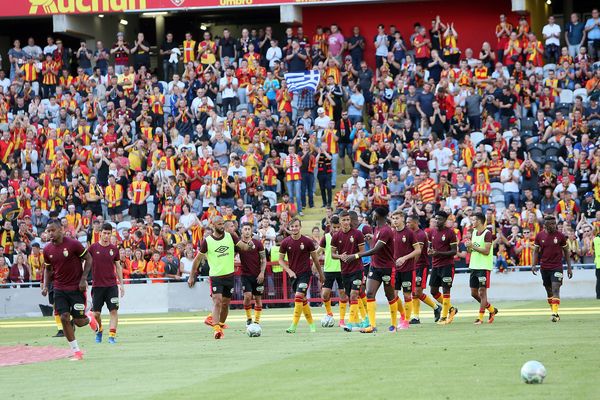 Le RC Lens le 21 juillet dernier. 