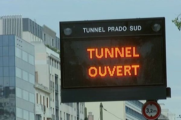 L'entrée boulevard Michelet du tunnel Prado Sud 