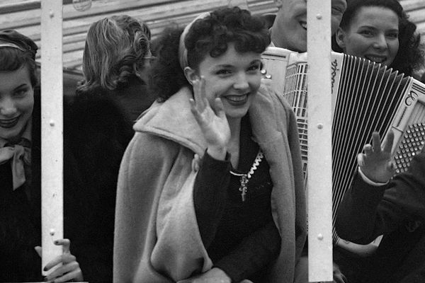 L'actrice Nicole Besnard à Paris - 23/04/1950