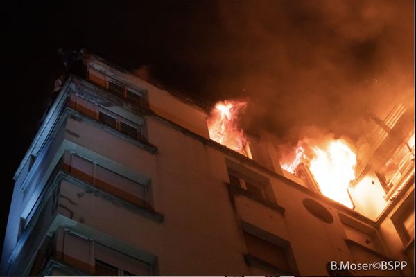 Incendie de la rue Erlanger : la garde à vue de la suspecte a été levée pour raisons médicales