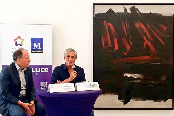 Montpellier - une toile de Soulages à 9 millions d'euros prêtée au musée Fabre - juillet 2019.