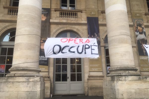 Le Grand théatre de Bordeaux est occupé depuis le lundi 15 mars 2021