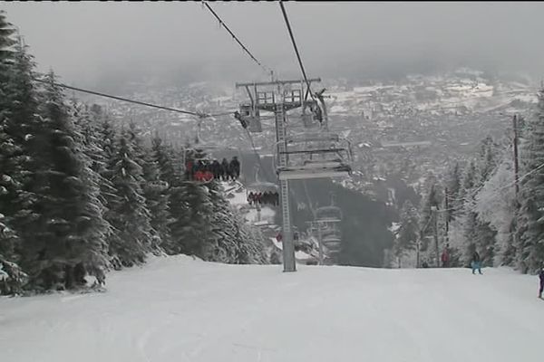 Les joies du ski dans les Vosges