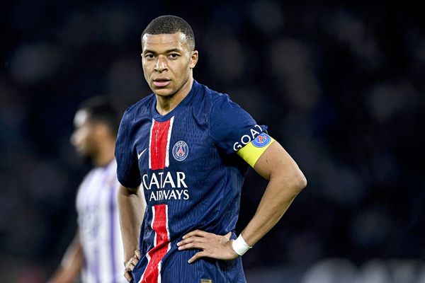 Kylian Mbappé le 12 mai 2024 lors d'un match PSG - Toulouse.