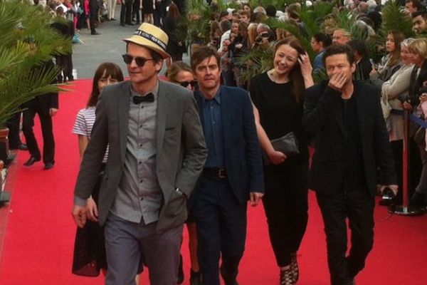 Equipe de "Couple in a hole" à l'arrivée lors de la soirée de clôture du festival du film britannique de Dinard