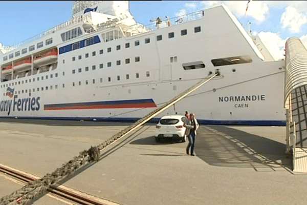 Le Normandie de la Brittany Ferries restera immobilisé à Cherbourg jusqu'à jeudi