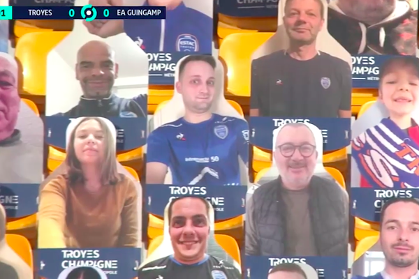 Malgré la crise actuelle, le club de Troyes a lancé une opération pour que ses supporters soient tout de même présents au stade.