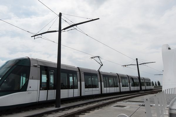 La ligne D, sur laquelle se sont produits les caillassages, relie Strasbourg et Kehl depuis 2017.