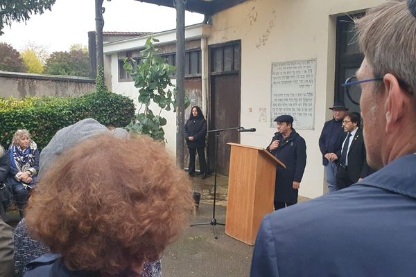 La cérémonie en mémoire des victimes du Hamas a eu lieu au carré juif du cimetière de Préville de Nancy.