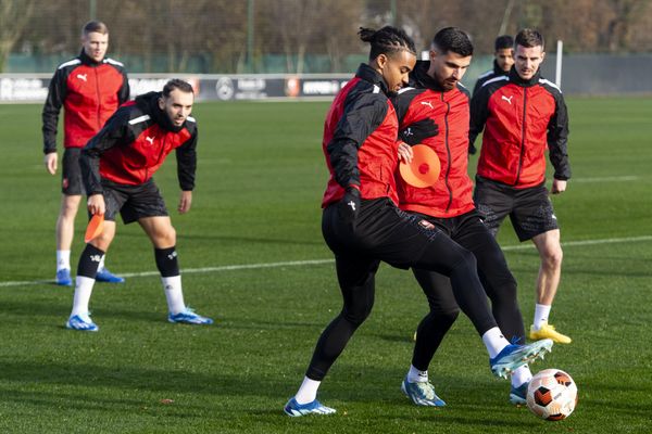 Le Stade Rennais à l'entraînement