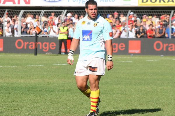 Benoît Bourrust sous le maillot de l'USAP en 2009