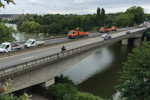 Des réparations sur le pont de la Beaujoire impliquent la fermeture du périphérique extérieur au nord-est de Nantes