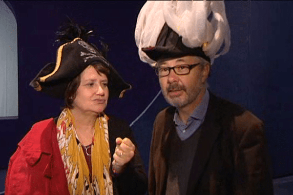 Sabine Daniel et Patrick Foll, directeur du théâtre de Caen