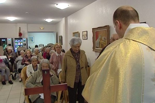 Messe de Noël à l'EHPAD Casa Sera de Pietranera, le 23 décembre 2016