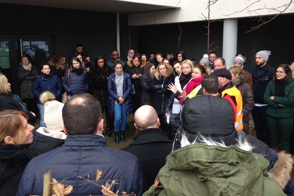 Manifestation des salariés "Pages Jaunes" à Nancy