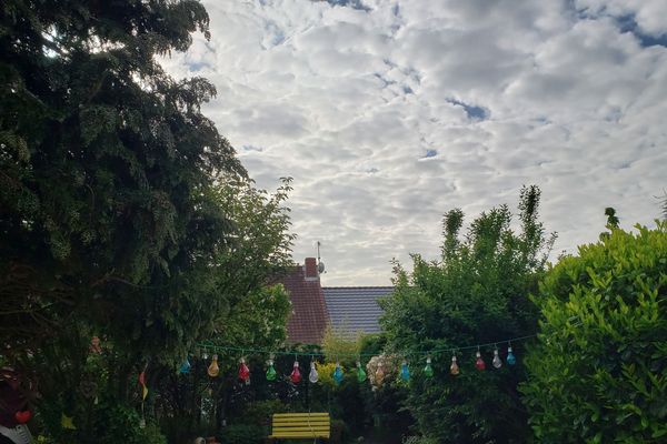 Encore des nuages ce matin, comme hier à Marck-en-Calaisis