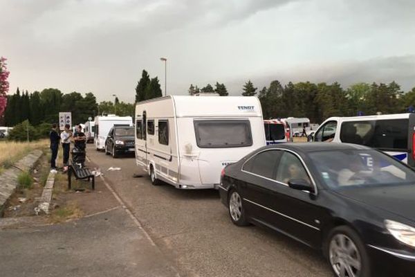 Les caravanes quittent le parc Montcalm de Montpellier