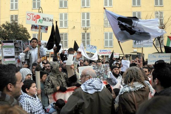 De nombreux rassemblements de soutien à la bande de Gaza se sont déjà tenus en Corse depuis le début des opérations israéliennes.