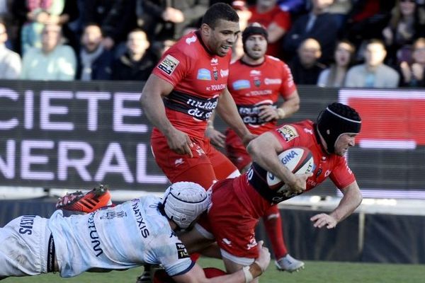 Lors de la rencontre TOP 14 contre le Racing-Metro le 10 janvier dernier