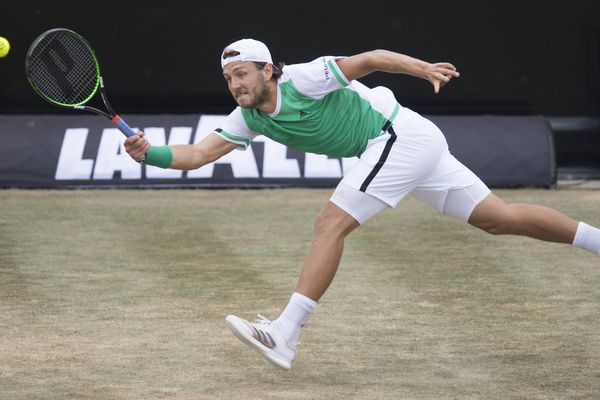 Lucas Pouille en forme sur gazon