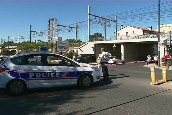 Alerte au colis suspect devant la gare TGV de Perpignan le 31 mai 2019 