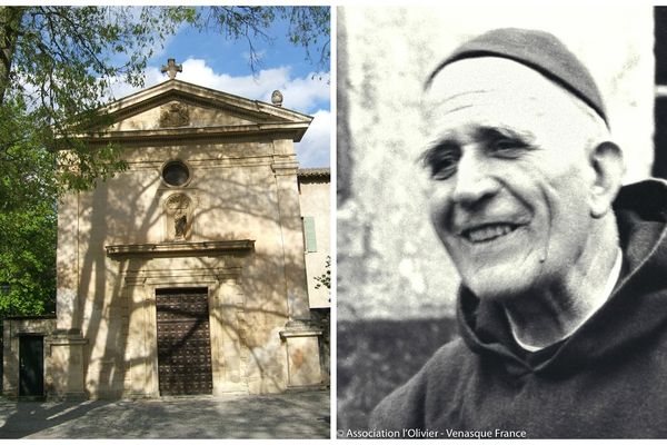 La chapelle où est actuellement inhumé le corps de Père Marie-Eugène de l'Enfant-Jésus à Vénasque. 