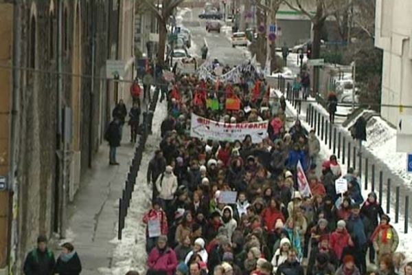 Manifestation des enseignants à Grenoble