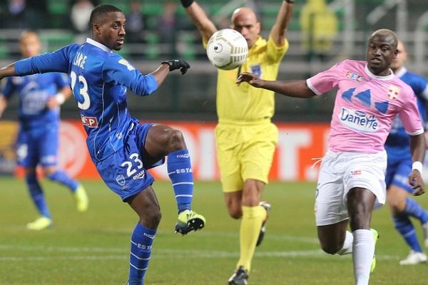 Face à Troyes, l'ETG FC de Djakaridja Koné a eu bien du mal à capter le ballon...