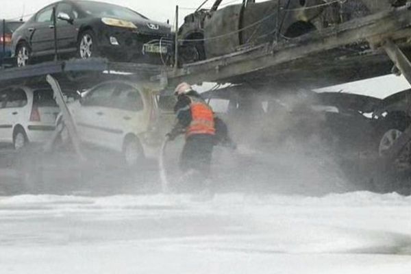 Un camion a pris feu sur la RN31 