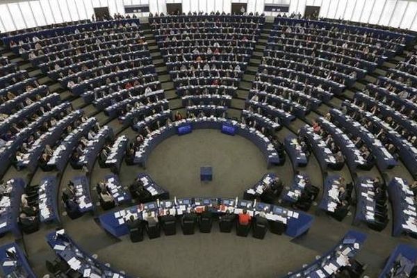 L'hémicycle du parlement européen, à Strasbourg