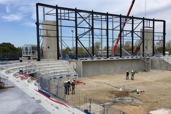 L'Arena de Narbonne est en cours de travaux. La salle multimodale sera inaugurée le 21 décembre prochain.