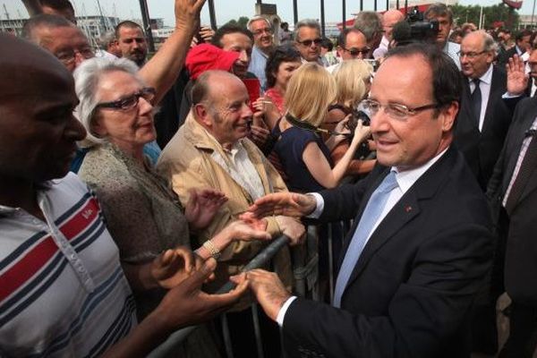 A Dunkerque, dans le cadre de la visite de la chaudronnerie CMT