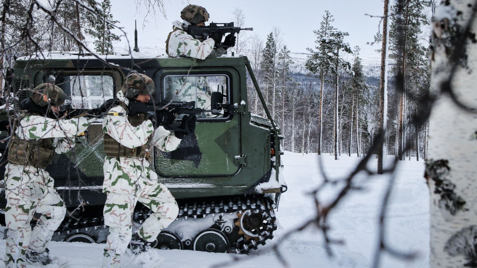 PHOTOS. En Norv ge les chasseurs alpins s entra nent dans des