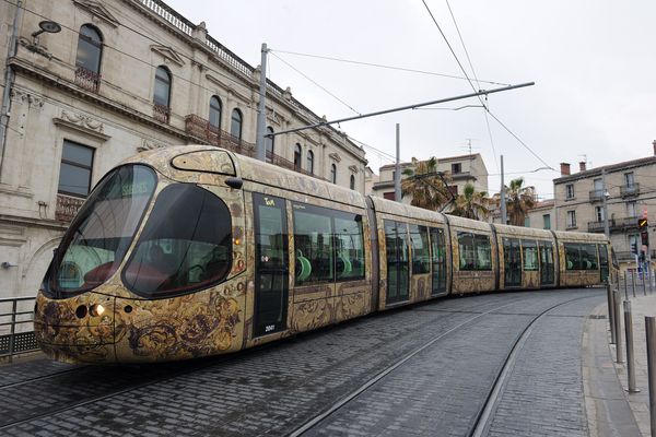 Tramway de la ligne 4 à Montpellier - photo d'illustration