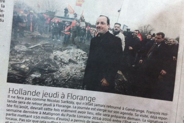 selon nos confrèsres, FRançois Hollande sera à Florange jeudi 26/09