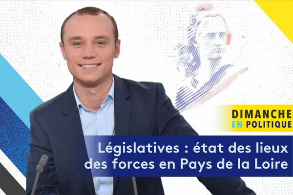 Maxime Jaglin, présentateur de l'émission Dimanche en politique