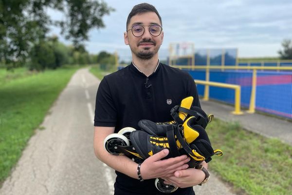 Adrien Ruffier a appris à faire du roller il y a quatre mois. En plus du défi physique, la prouesse sera aussi technique pour lui.