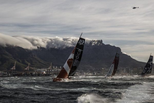 Novembre 2014 : les concurrents de la Volvo Ocean Race à Cape Town en Afrique du Sud