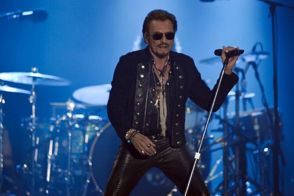 Johnny Hallyday en concert en juillet 2015.