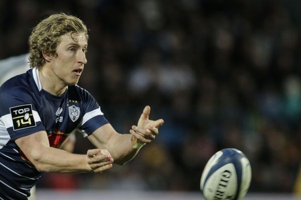 Jake Aron Mcintyre lors du match précédent contre Toulouse, le 17 février à Agen.  