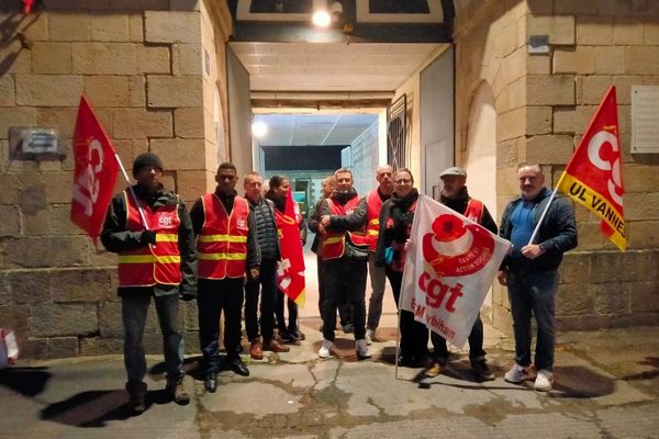 Des membres du personnel de la maison d'arrêt de Vannes mobilisés 