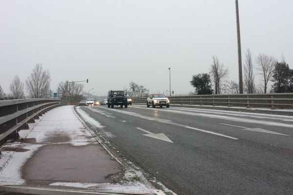 Début d'épisode neigeux à Toulouse mercredi 28 février 2018