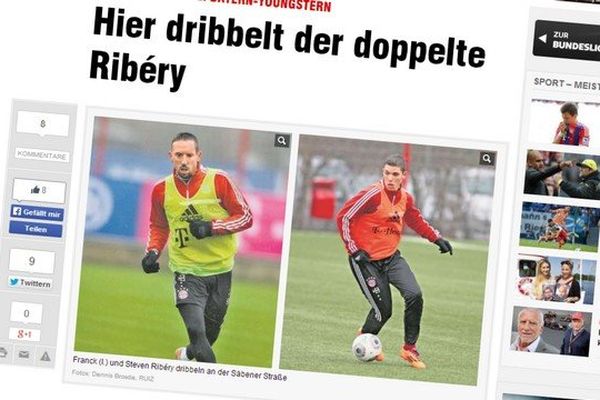 Les frères Ribéry dans le journal allemand Bild. 