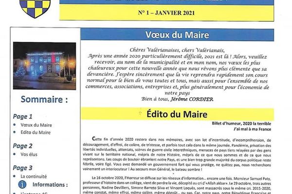 Polémique à Saint-Valérien après la publication d'un texte du Maire dans le bulletin municipal.