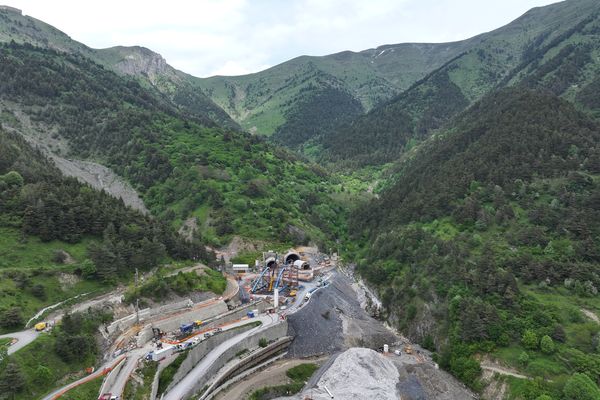 L'entrée du tunnel de Tende, côté français, le 7 juin 2024.