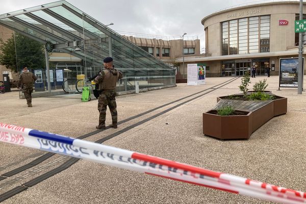 La gare de Dijon a été évacuée totalement peu après 10h30, mercredi 11 septembre 2024.