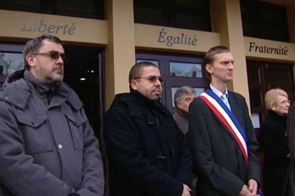 L'imam de Chenôve lors de la minute de silence