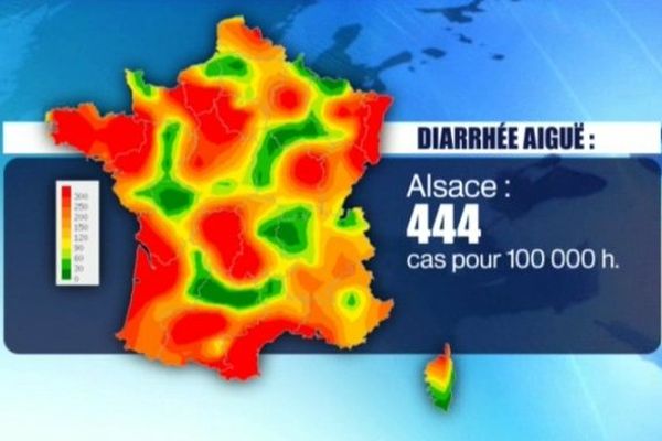 Des incidences très élevées ont été identifiées en Alsace la deuxième semaine de janvier