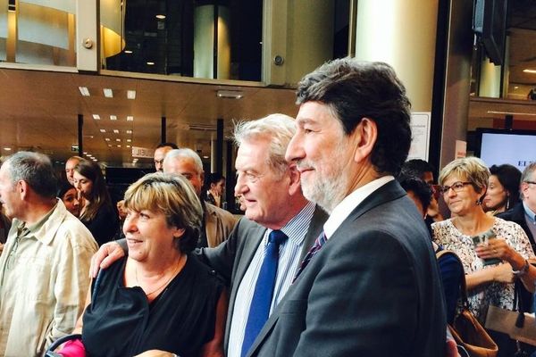 Françoise Cartron, Philippe Madrelle et Alain Anziani les trois sénateurs de Gironde attendent les résultats